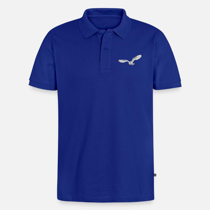 Eule - Männer Premium Bio Polo Shirt - Royalblau