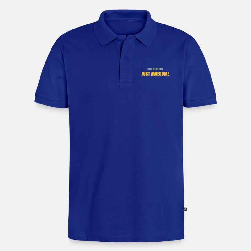awesome - Männer Premium Bio Polo Shirt - Royalblau