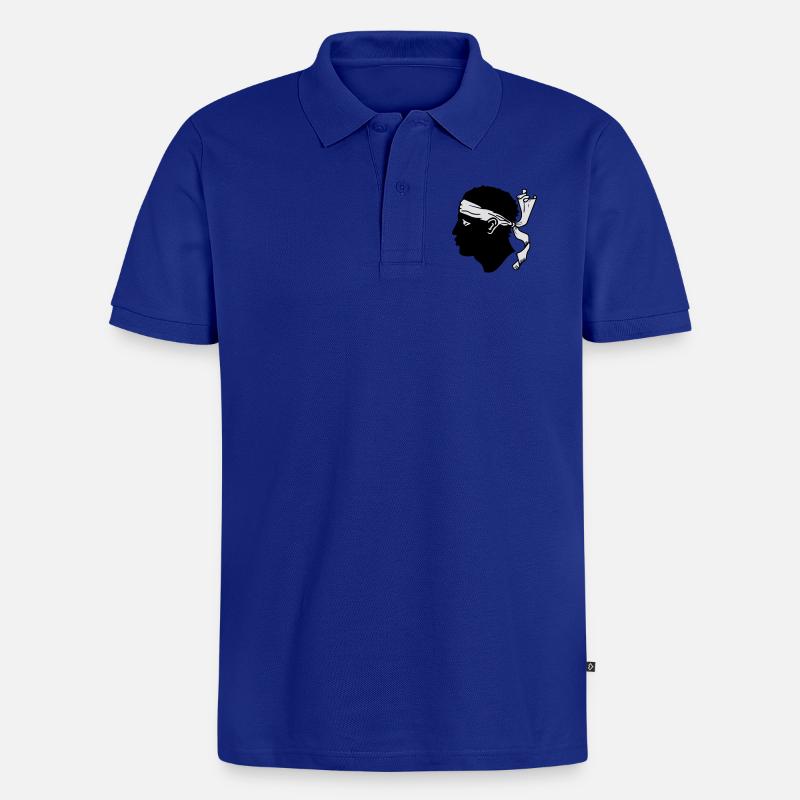 drapeau_corse2 - Männer Premium Bio Polo Shirt - Royalblau