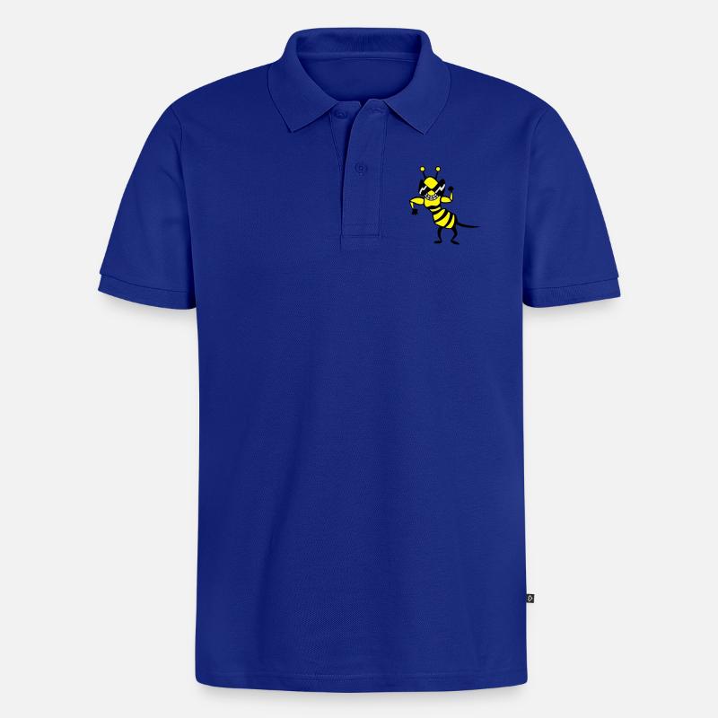 Wasp - Bee - Polo bio Premium Homme - bleu roi