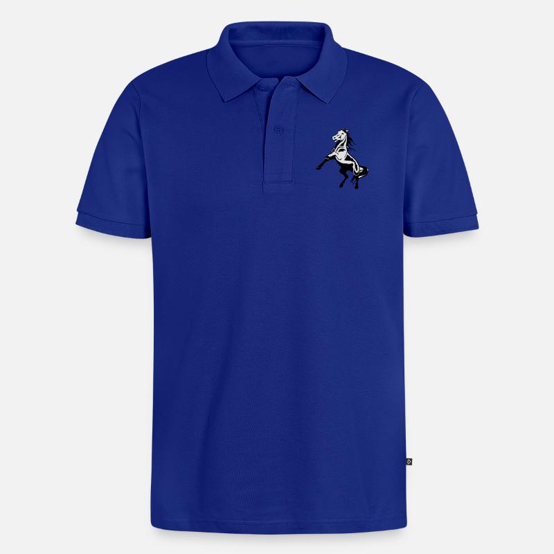 blockedTitle - Männer Premium Bio Polo Shirt - Royalblau