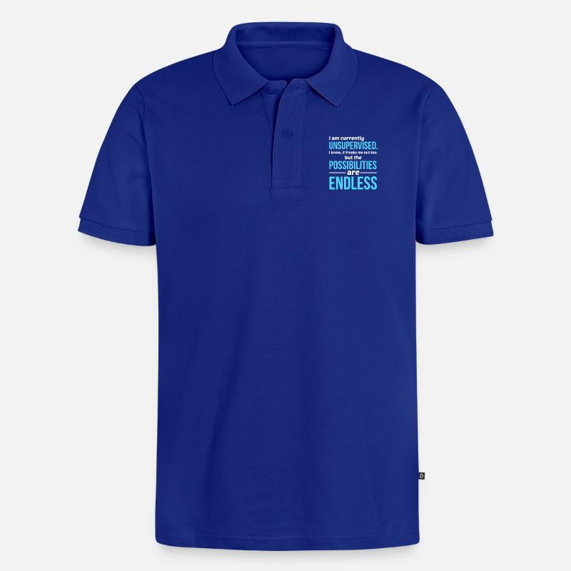Unsupervised - Männer Premium Bio Polo Shirt - Royalblau