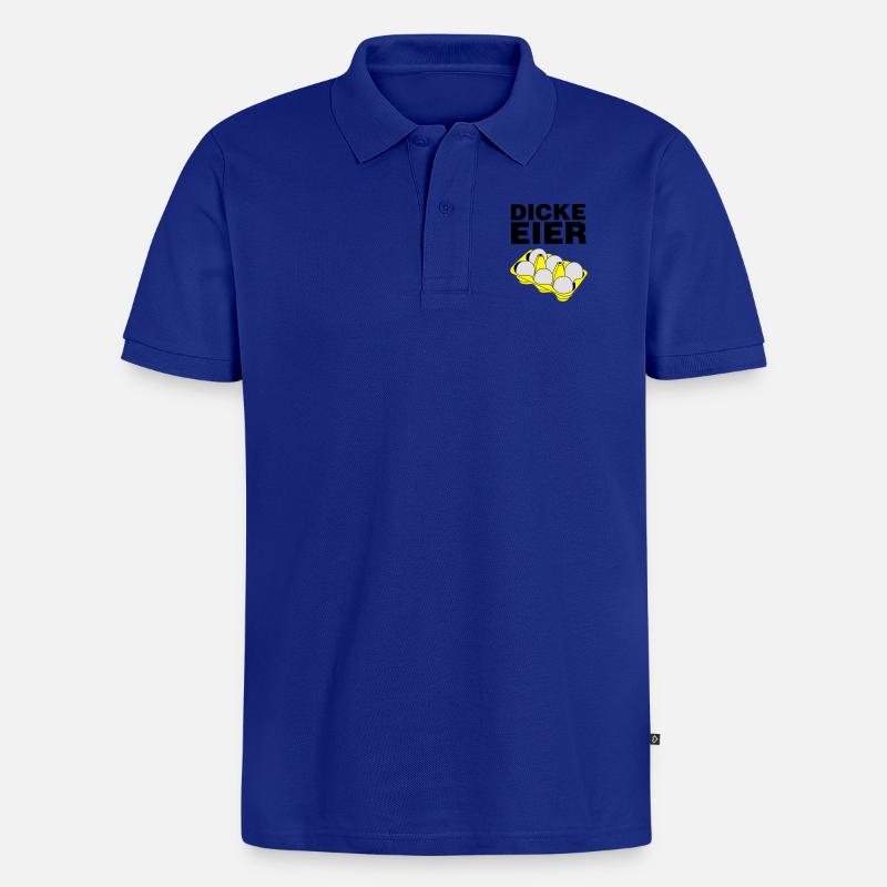 Dicke Eier - Männer Premium Bio Polo Shirt - Royalblau