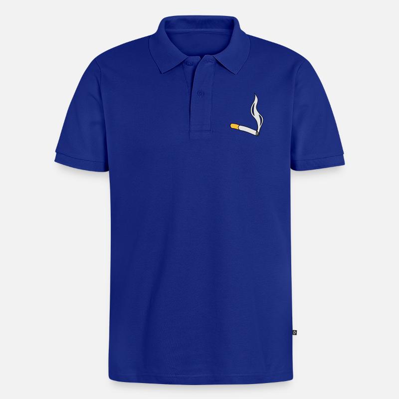 cigarette - Polo bio Premium Homme - bleu roi
