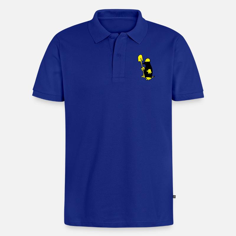 Maulwurf - Männer Premium Bio Polo Shirt - Royalblau