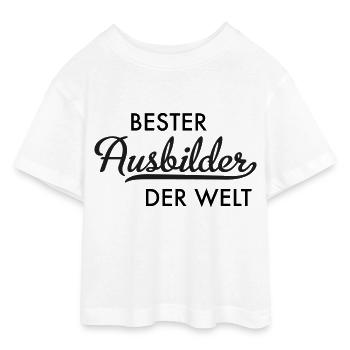 Ausbilder - Teen Cropped Jersey T-Shirt - Weiß - Vorne - AI Model Teenager Male dark (155cm)