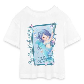 Bye Bye Kindergarten Hallo Schule Schulkind 2026 - Teen Cropped Jersey T-Shirt - Weiß - Vorne - AI Model Teenager Male dark (155cm)