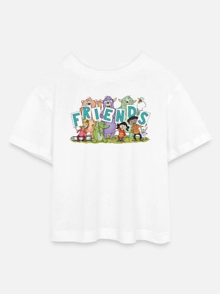 friends - Teen Cropped Jersey T-Shirt - Weiß