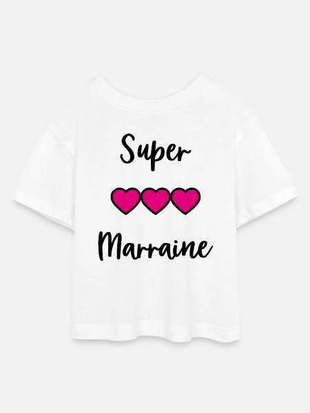 SUPER MARRAY - Teen Cropped Jersey T-Shirt - Weiß