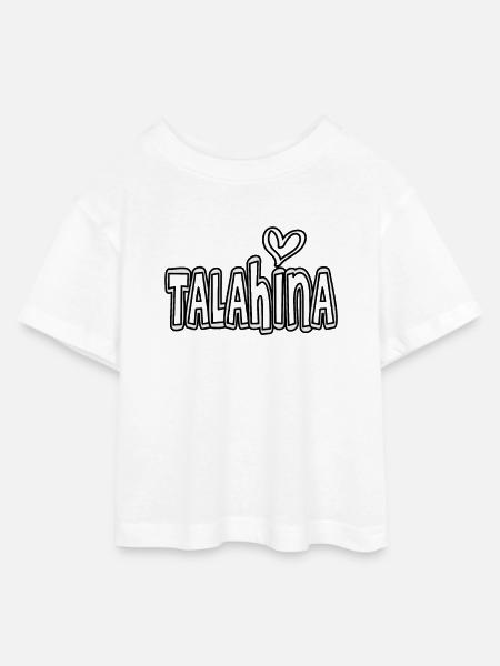 Talahina Talahon - Teen Cropped Jersey T-Shirt - Weiß