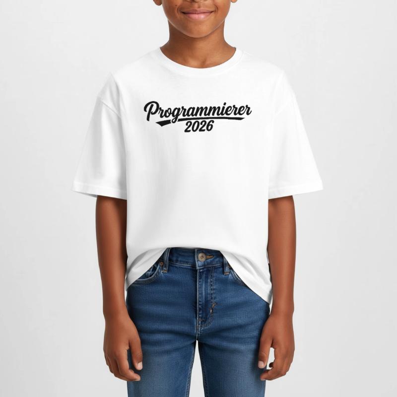 Programmeur 2026 – Conception de codage T-shirt Crop Top en jersey Ado