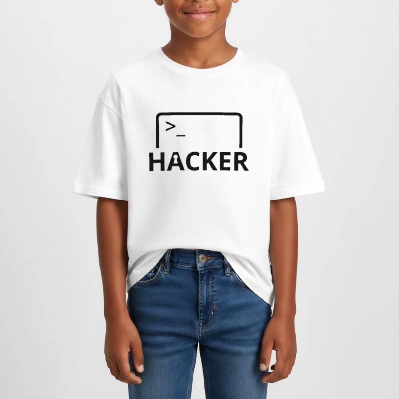 Hacker programmeur informatique T-shirt Crop Top en jersey Ado