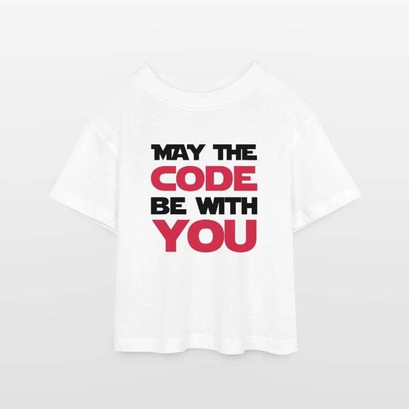 Computer / Developer / Geek / Code / Funny Teen Cropped Jersey T-Shirt