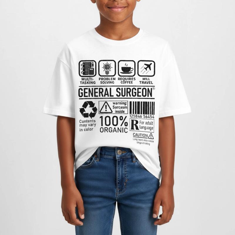 General Surgeon multi tasking problem solving Teen Cropped Jersey T-Shirt