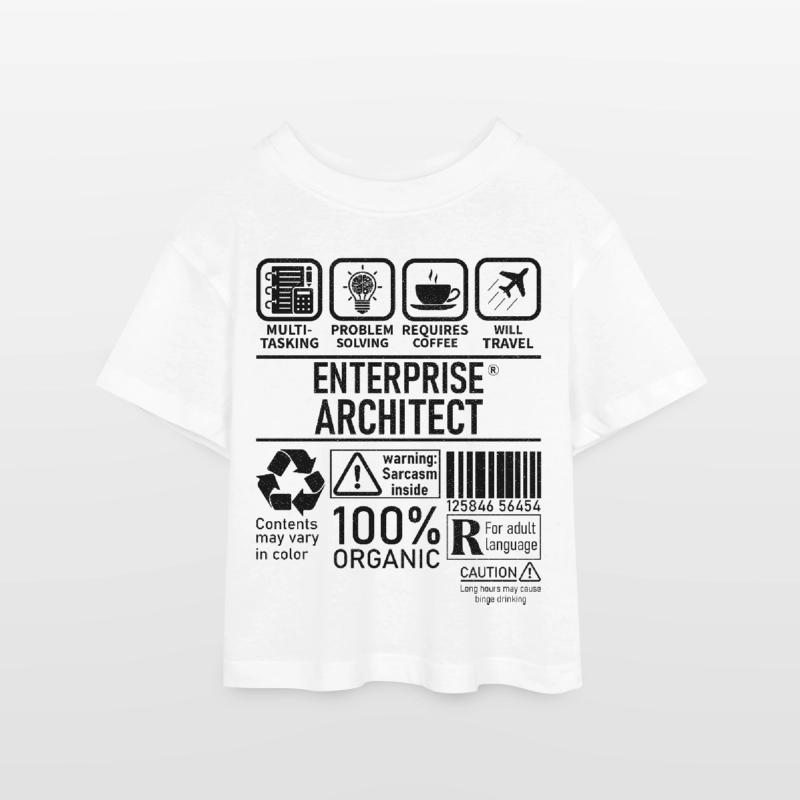 Enterprise Architect multi tasking problem solving Teen Cropped Jersey T-Shirt
