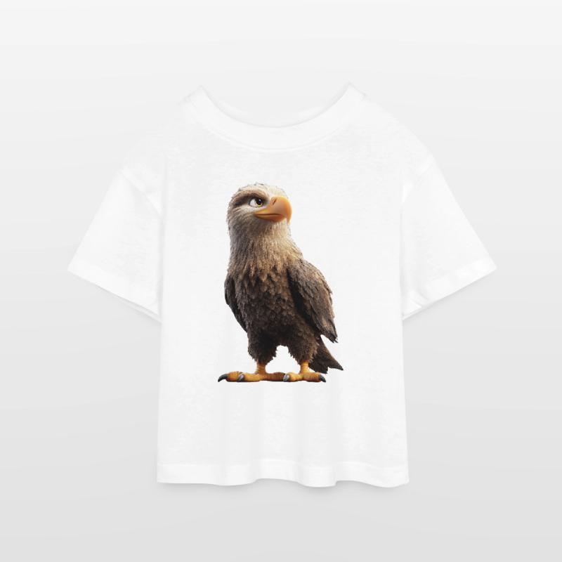 Eagle Bald Eagle Golden Eagle White-tailed Eagle Teen Cropped Jersey T-Shirt