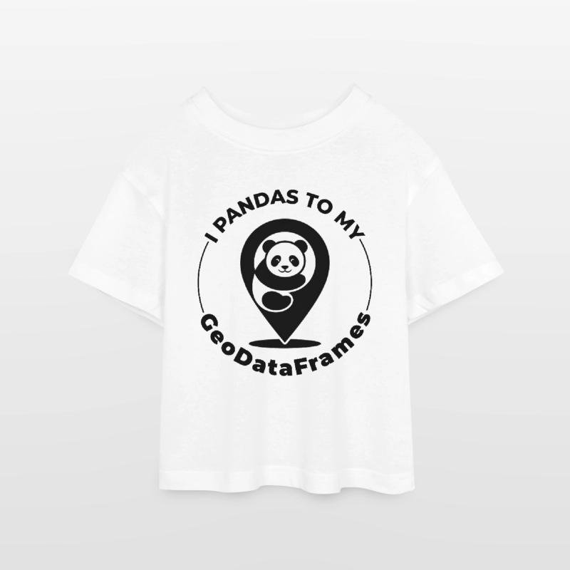 GeoDataFrames Pandas GIS Python Programming Teen Cropped Jersey T-Shirt