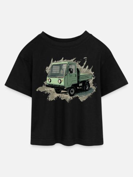 MultiCar M24 - Teen Cropped Jersey T-Shirt - Schwarz