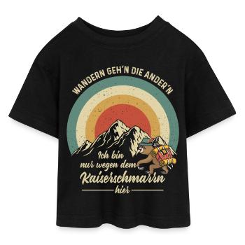 Wandern - Teen Cropped Jersey T-Shirt - Schwarz - Vorne - AI Model Teenager Female light (150cm)
