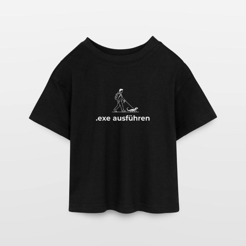 Sys Admin Programmierer Informatiker Teen Cropped Jersey T-Shirt