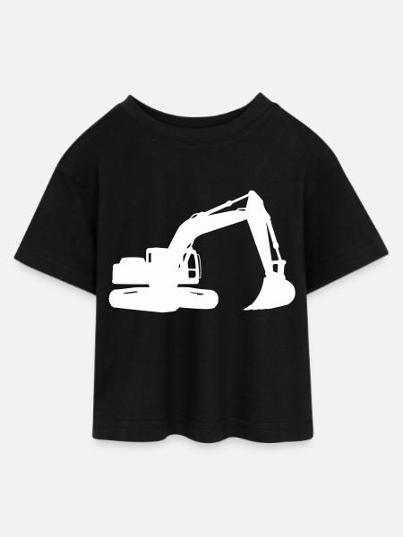 bagger - Teen Cropped Jersey T-Shirt - Schwarz