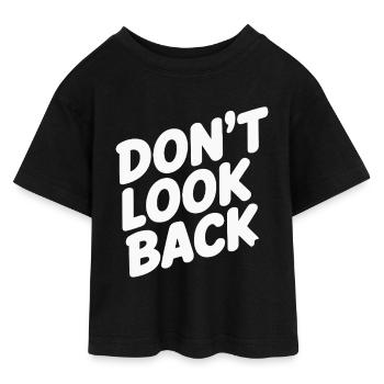 NE REGARDEZ PAS EN ARRIÈRE - T-shirt Crop Top en jersey Ado - noir - Devant - AI Model Teenager Female light (150cm)