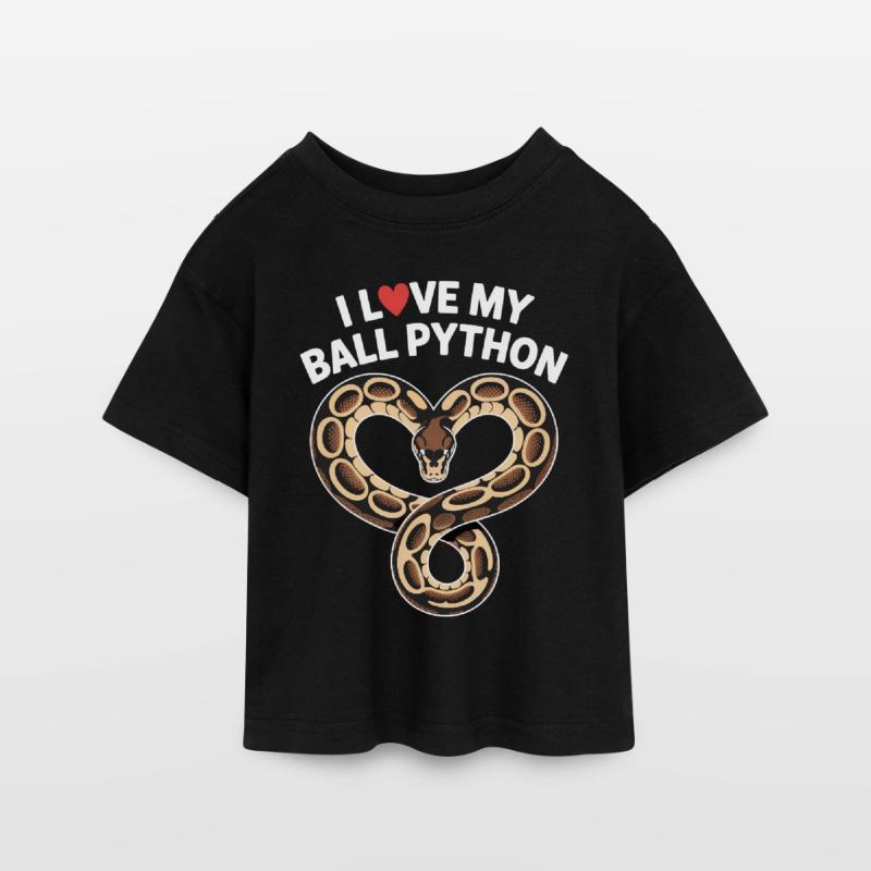 J’adore mon python royal ! Roi python T-shirt Crop Top en jersey Ado