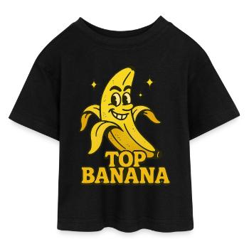 Hohes Tier - Teen Cropped Jersey T-Shirt - Schwarz - Vorne - AI Model Teenager Female light (150cm)