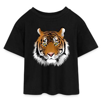 tiger - T-shirt Crop Top en jersey Ado - noir - Devant - AI Model Teenager Female light (150cm)