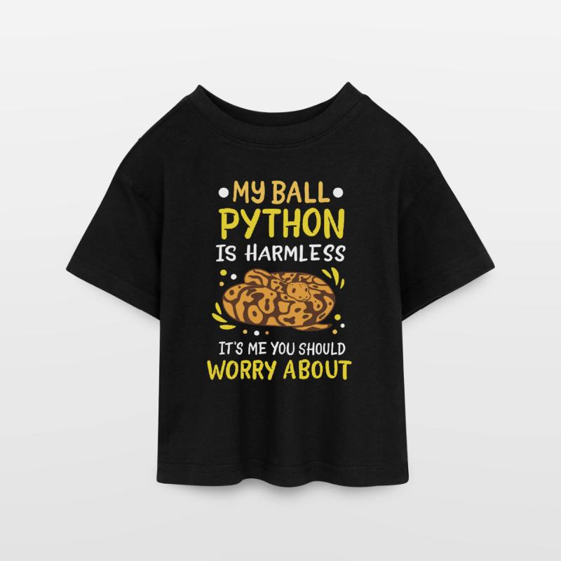 Boule Python T-shirt Crop Top en jersey Ado