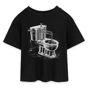 Plan de toilette Steampunk - T-shirt Crop Top en jersey Ado - noir - Devant - AI Model Teenager Female light (150cm)