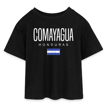 Comayagua, Honduras, Honduras - T-shirt Crop Top en jersey Ado - noir - Devant - AI Model Teenager Female light (150cm)
