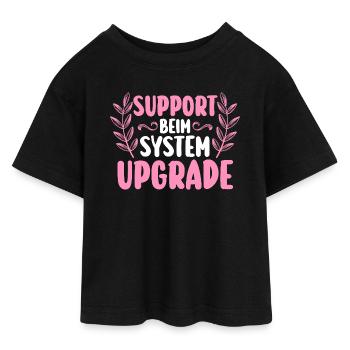 Bachelor Party Team Bride Hen Party - Teen Cropped Jersey T-Shirt - black - Front - AI Model Teenager Female light (150cm)