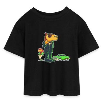 Capybara-Agent Secret - T-shirt Crop Top en jersey Ado - noir - Devant - AI Model Teenager Female light (150cm)
