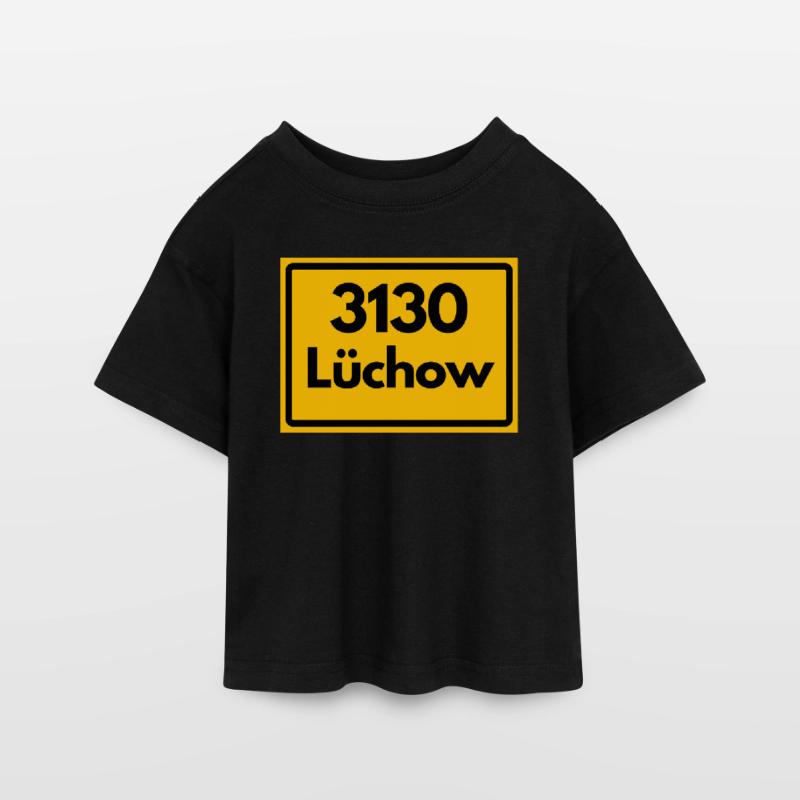 OLD POSTCODE ZIP CODE RETRO 3130 LÜCHOW WENDLAND! Teen Cropped Jersey T-Shirt