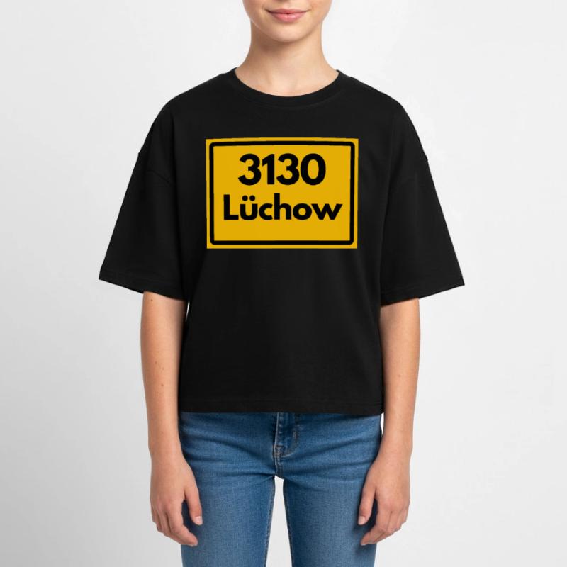 OLD POSTCODE ZIP CODE RETRO 3130 LÜCHOW WENDLAND! Teen Cropped Jersey T-Shirt