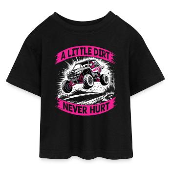 UTV Fille tout-terrain Femme 4 roues côte à côte - T-shirt Crop Top en jersey Ado - noir - Devant - AI Model Teenager Female light (150cm)