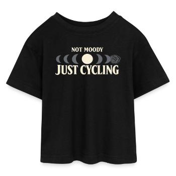 Perimenopause Humor Perimenopause - Teen Cropped Jersey T-Shirt - Schwarz - Vorne - AI Model Teenager Female light (150cm)