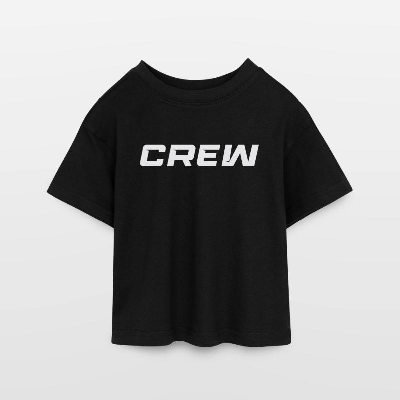 équipage T-shirt Crop Top en jersey Ado