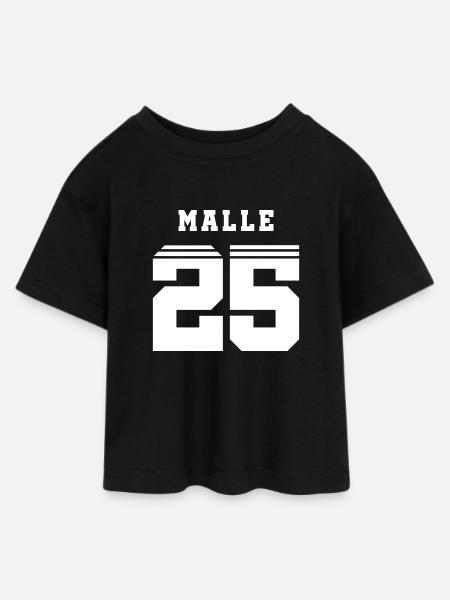 Malle 2025 Trikot - Teen Cropped Jersey T-Shirt - Schwarz