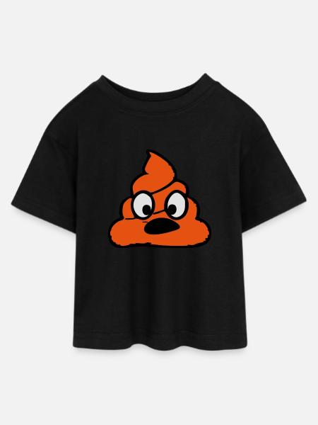Scheiße - Teen Cropped Jersey T-Shirt - Schwarz