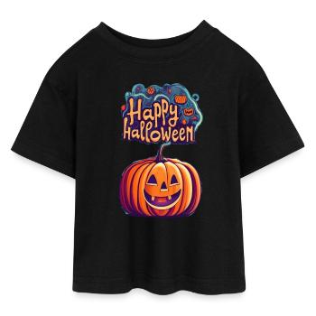 Halloween - T-shirt Crop Top en jersey Ado - noir - Devant - AI Model Teenager Female light (150cm)