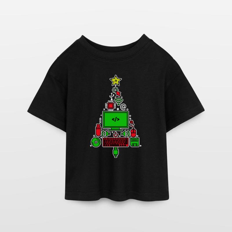 Code Debug Scripting Developer Computer Geek Teen Cropped Jersey T-Shirt