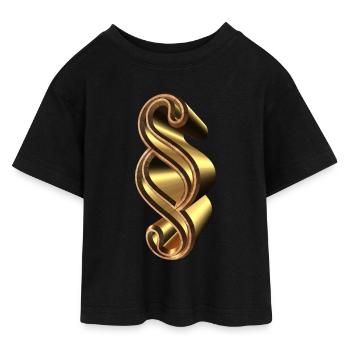 Lawyer Lawyer Judge Judge Law Justi - Teen Cropped Jersey T-Shirt - black - Front - AI Model Teenager Female light (150cm)