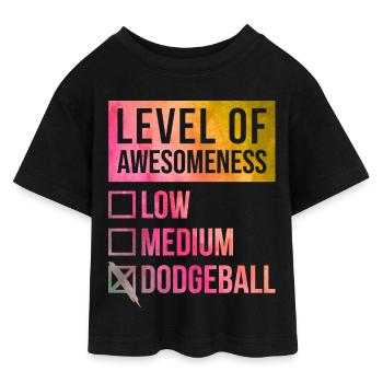 Ballon chasseur - T-shirt Crop Top en jersey Ado - noir - Devant - AI Model Teenager Female light (150cm)