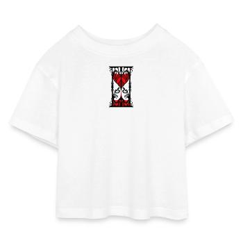Lord Of Thorns Hourglass - Kids’ Cropped Jersey T-Shirt - white - Front