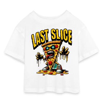 Dernière tranche - T-shirt Crop Top en jersey Enfant - blanc - Devant