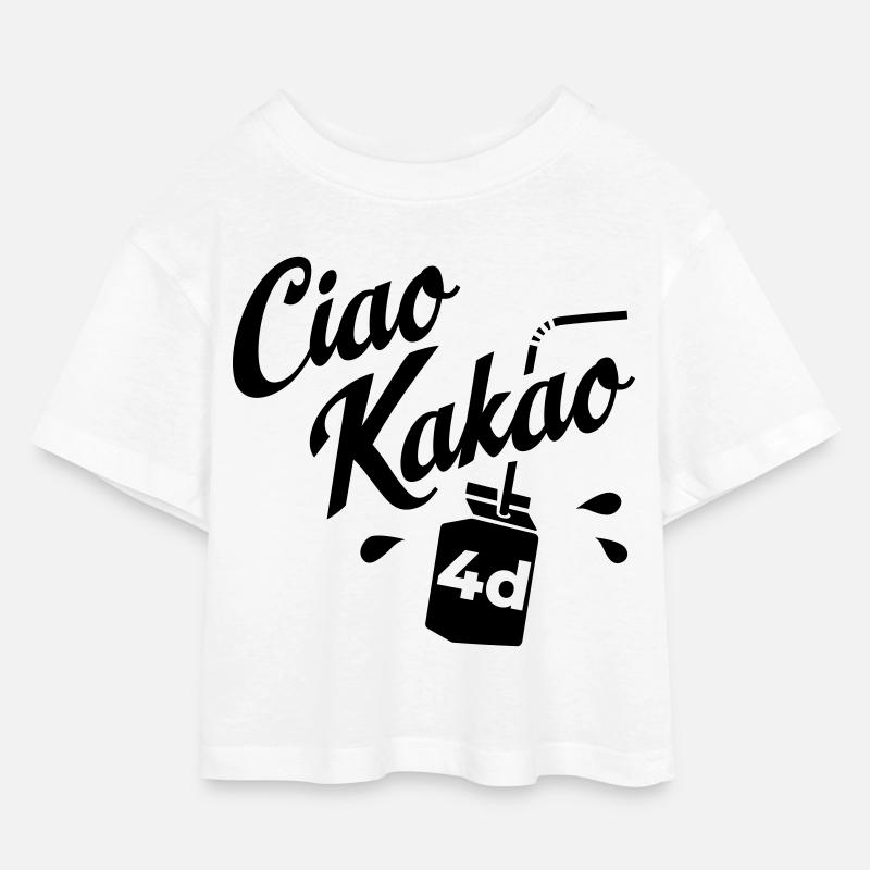 Graduating class 4d - Kids’ Cropped Jersey T-Shirt - white