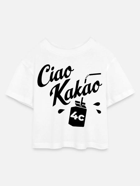 Graduating class 4c - Kids’ Cropped Jersey T-Shirt - white