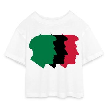 basque people - T-shirt Crop Top en jersey Enfant - blanc - Devant